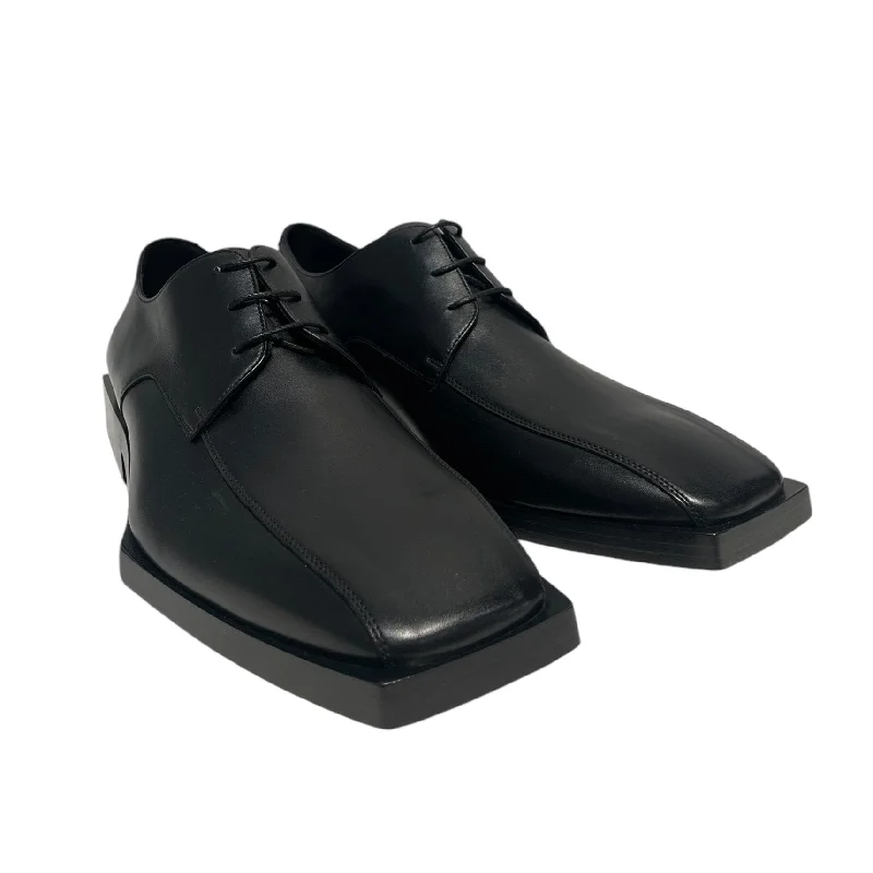 BALENCIAGA/Loafers/EU 43/Leather/BLK/BLOCK RIM DERBYS