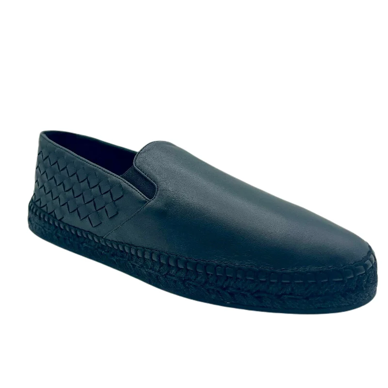 Bottega Veneta Men's Leather Woven Slip on Espadrilles