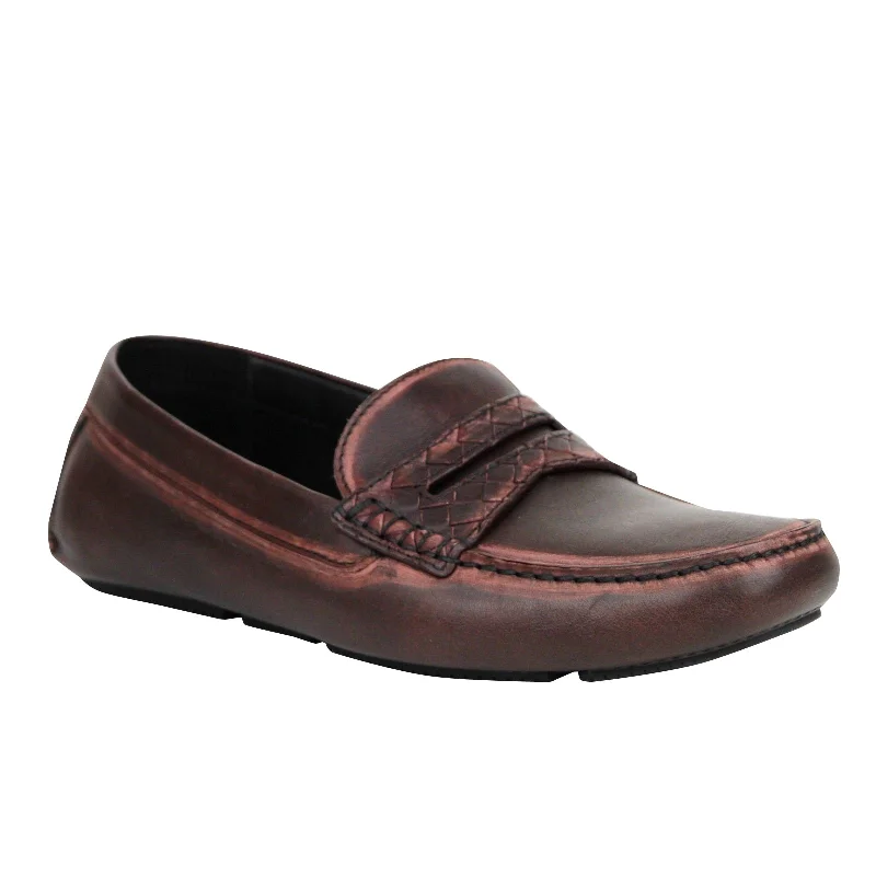 Bottega Veneta Men's Worn Leather Loafer Shoes (EU /  US)