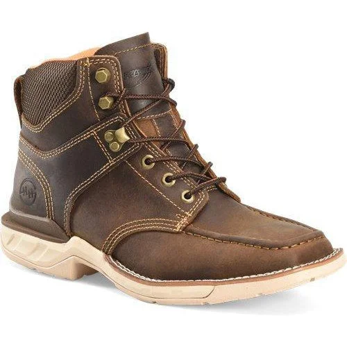 Double H Men's Brunel 6" Moc Toe Western Work Boot - Brown - DH5372