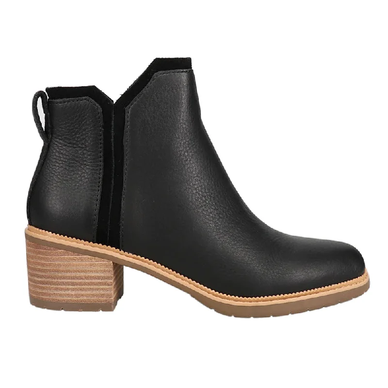 Hailey Water Resistant Nubuck Leather Chelsea Round Toe Boots