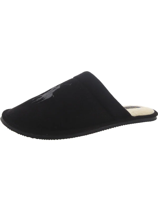 KLARENCE Mens Faux Suede Faux Fur Slide Slippers