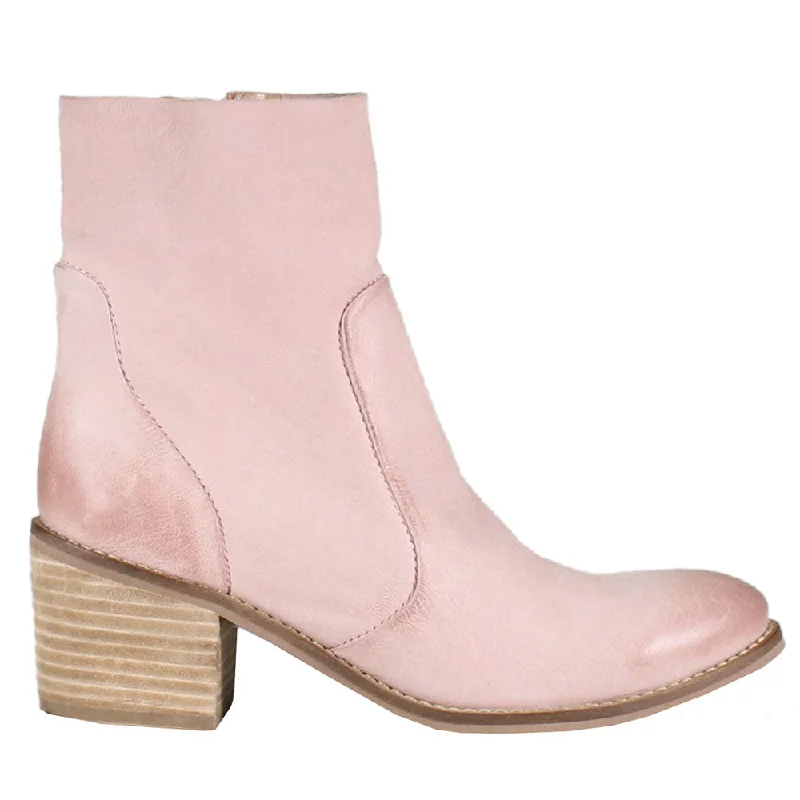 Majestic Zippered Round Toe Booties