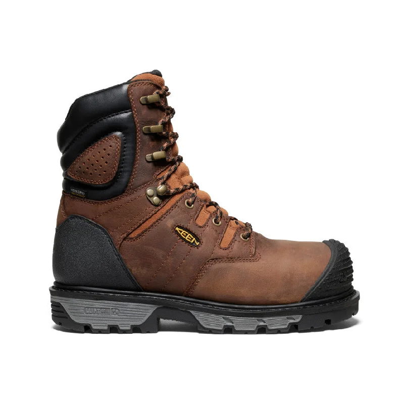 Men's Camden 8" Insulated Waterproof Boot (Carbon Toe)  |  Leather Brown/Black