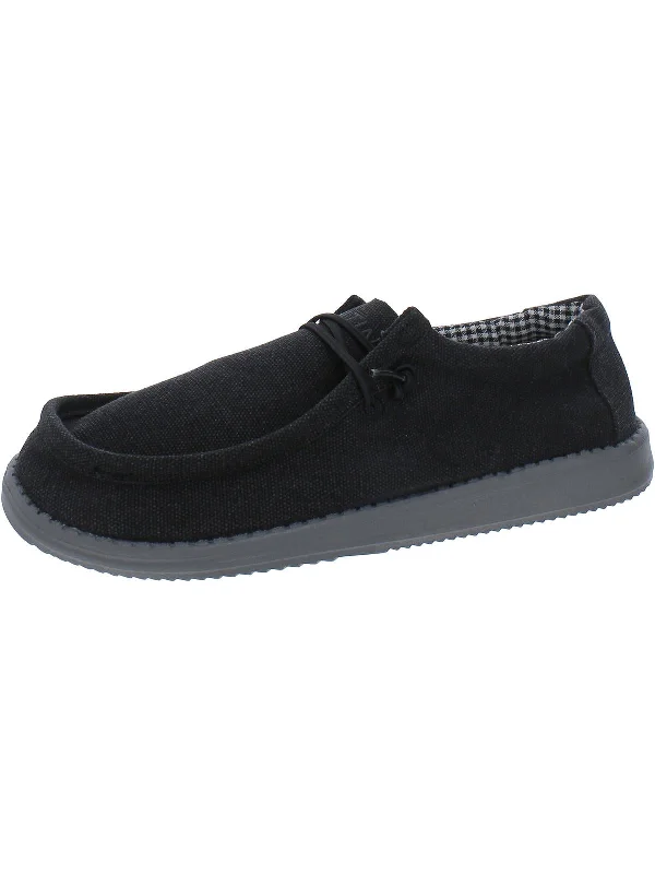 Mens Canvas Slip-On Moccasins