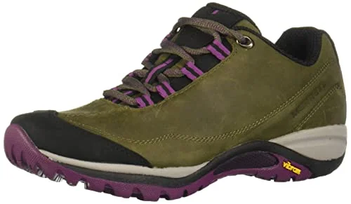 Merrell womens Siren Traveller 3 Hiking Shoe, Olive/Purple, 11 US