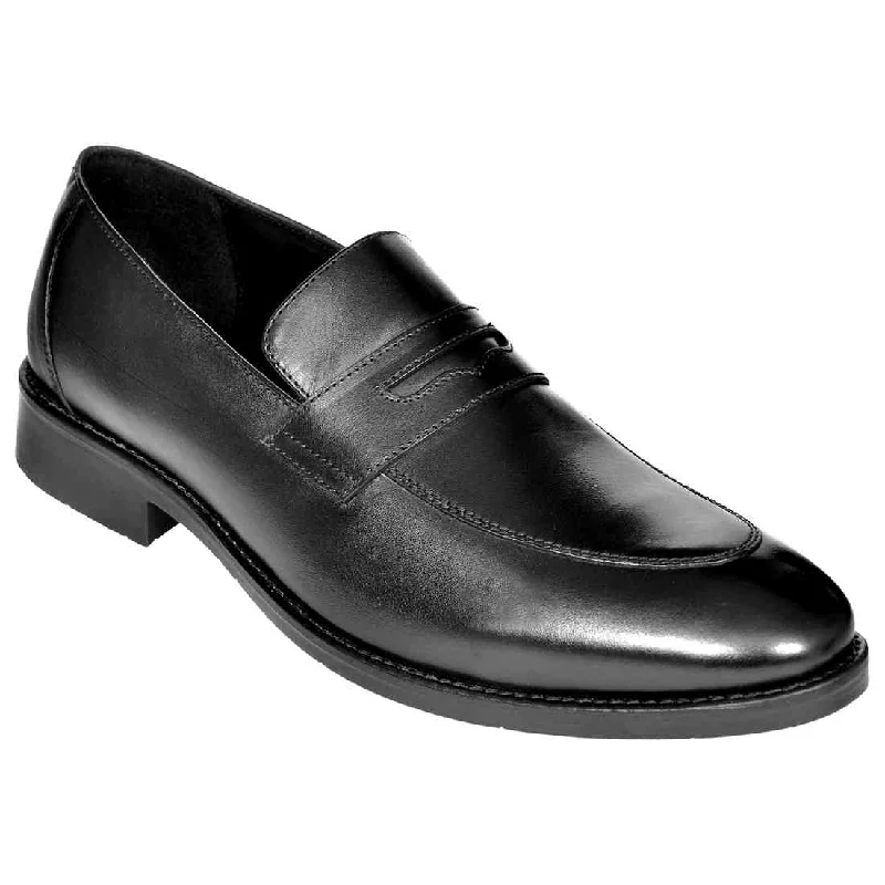 OHM New York Double Stitched Penny Loafer Leather Shoes