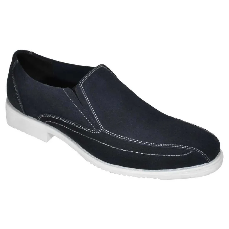 Luxury Italian Leather Blue Stylish Business Slip-on Shoes