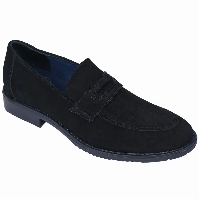 Exclusive Penny Loafer in Suede with Classy Rubber Sole