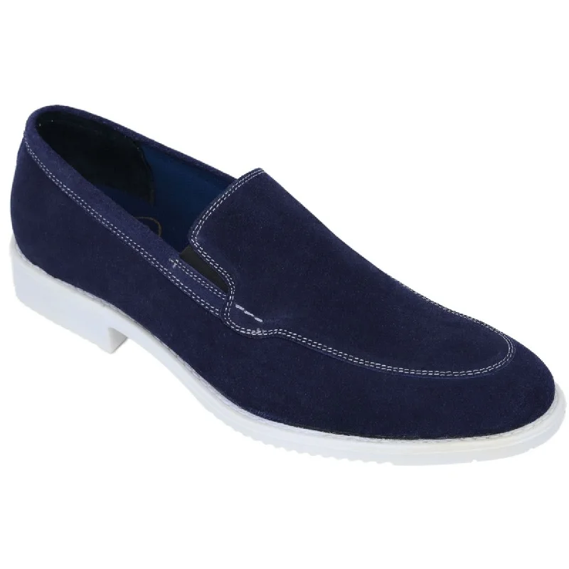 Royal Evening Easy on Easy off Leather Shoes Blue