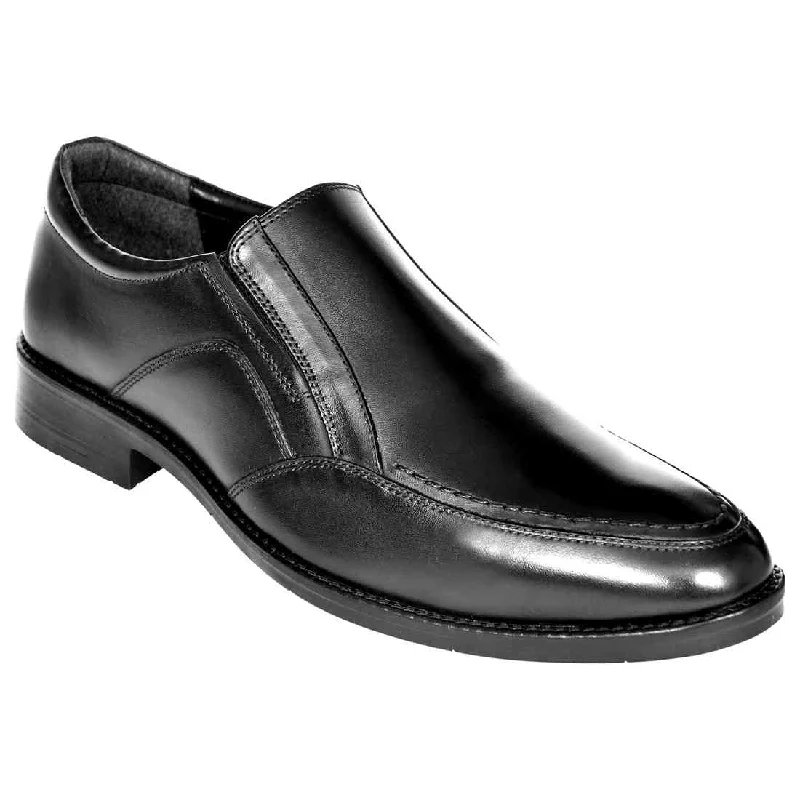 OHM New York Vamp Stitched Dress Leather Slip-on Shoes