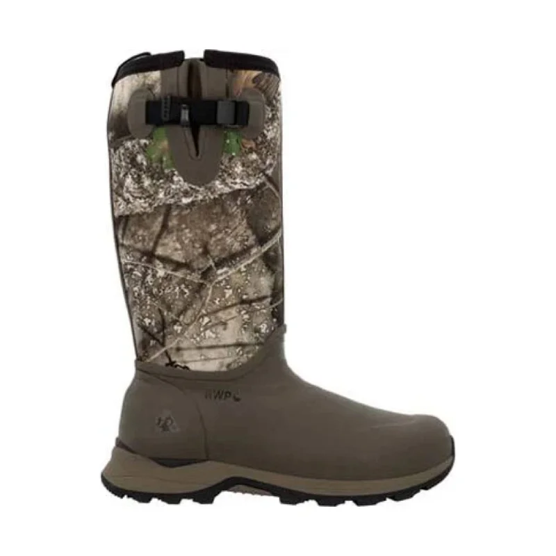 Rocky Men's Trophy Series 1000G Insulated Pull On Rubber Boots - Real Tree APX