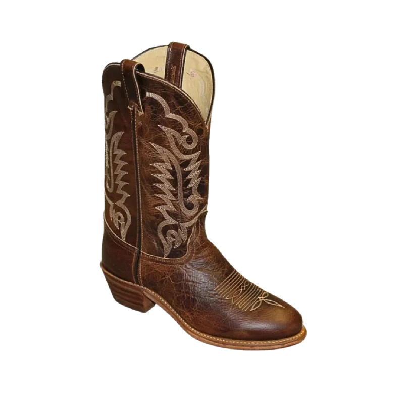 Abilene Men's 12 Round Toe Western Brown Boots