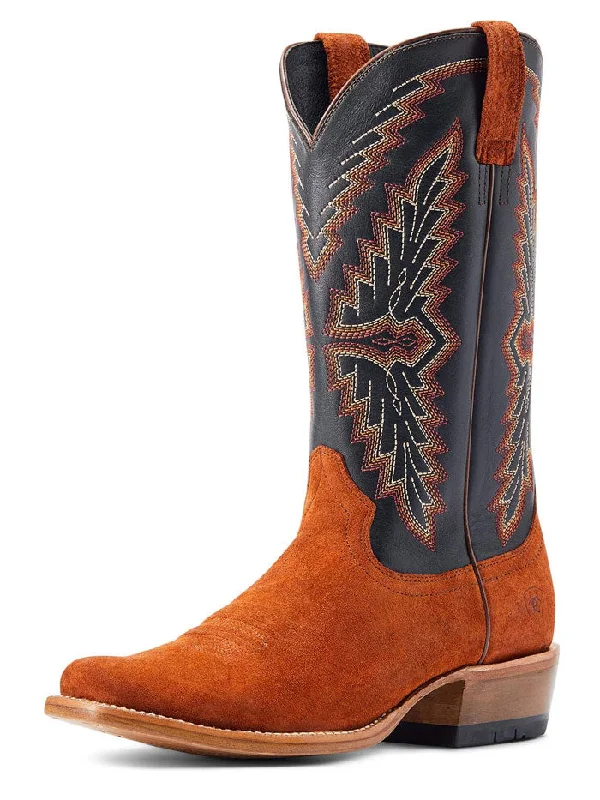 Ariat 10044524 Mens Futurity Showman Western Boot Dark Copper Roughout