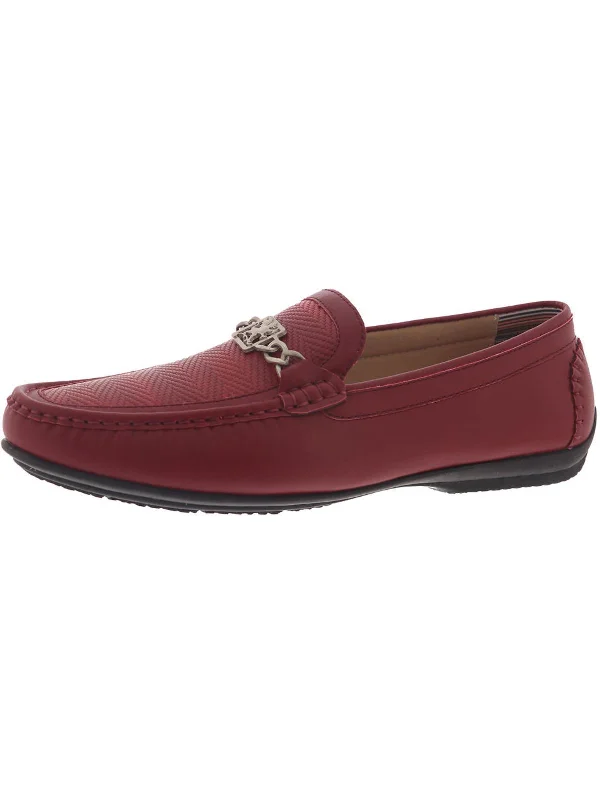 Cygnet Mens Leather Slip-On Loafers