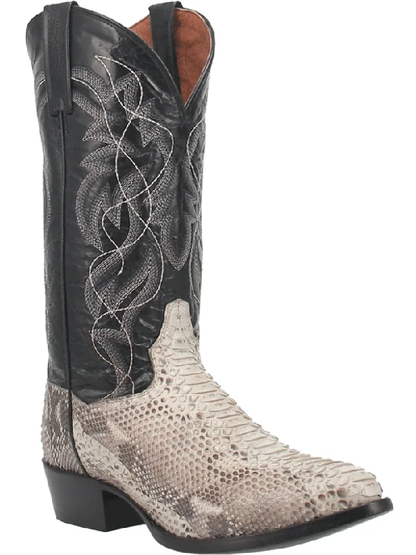 Dan Post DP3036 Mens Manning Python Western Cowboy Boot Natural