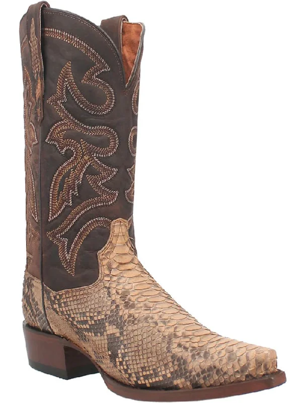 Dan Post DP3058 Mens STURGIS Python Western Boot Sand