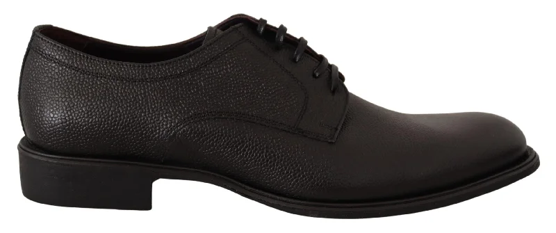 Dolce & Gabbana Elegant  Leather Derby Dress Men's Shoes