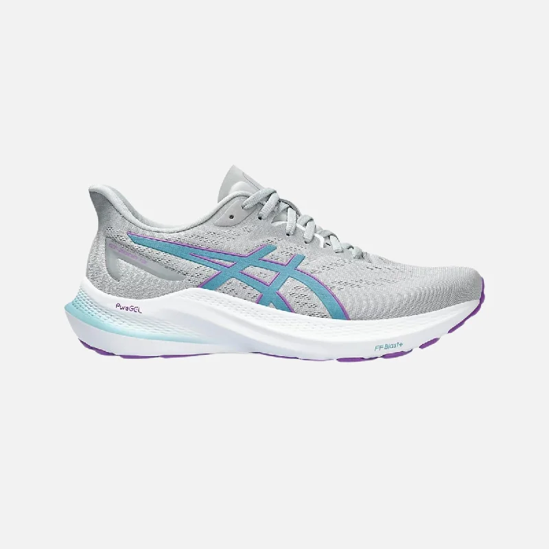 Asics GT-2000 12 Women's Running Shoes -Piedmont Grey/Gris Blue