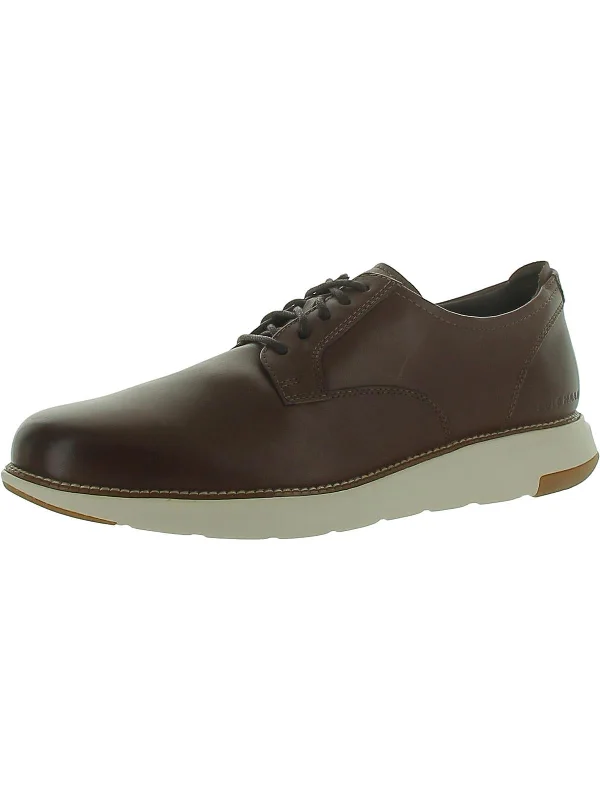 Mens Faux Leather Round toe Oxfords