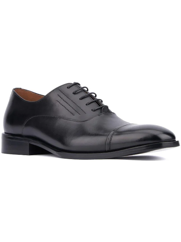 Pence Mens Leather Lace-Up Oxfords