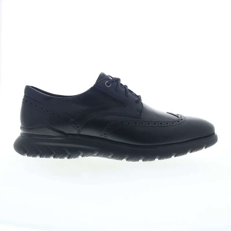 Rockport Total Motion Sport Wingtip Mens Black Oxfords & Lace Ups Shoes